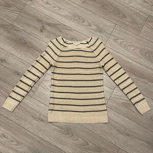 Pink Rose Stripe Sweater